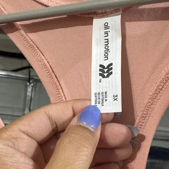 Size 3X All in Motion Pink Tank Top - Picture 3 of 5